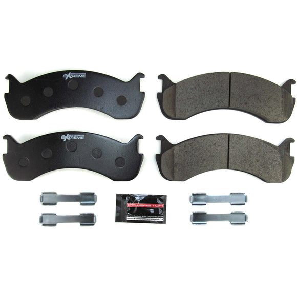 PowerStop Z36 Truck And Tow Carbon-Fiber Ceramic Brake Pads With Hardware