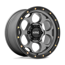 20X9 KMC KM541 DIRTY HARRY Satin Gray With Black Lip 6X135 ET0 wheel/rim-1
