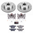 PowerStop OE Stock Replacement Low-Dust Ceramic Brake Pad, Rotor and Caliper Kit