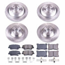 PowerStop OE Stock Replacement Low-Dust Ceramic Brake Pad and Rotor Kit