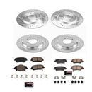 PowerStop Z23 Daily Driver Carbon-Fiber Ceramic Brake Pad and Drilled & Slotted