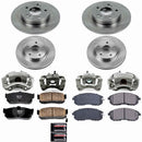 PowerStop OE Stock Replacement Low-Dust Ceramic Brake Pad, Rotor and Caliper Kit