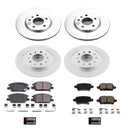PowerStop Genuine Geomet Coated Rotor and Low-Dust Ceramic Brake Pad Kit