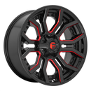 24X12 Fuel D712 RAGE Gloss Black Red Tinted Clear 8X170 ET-44 wheel/rim