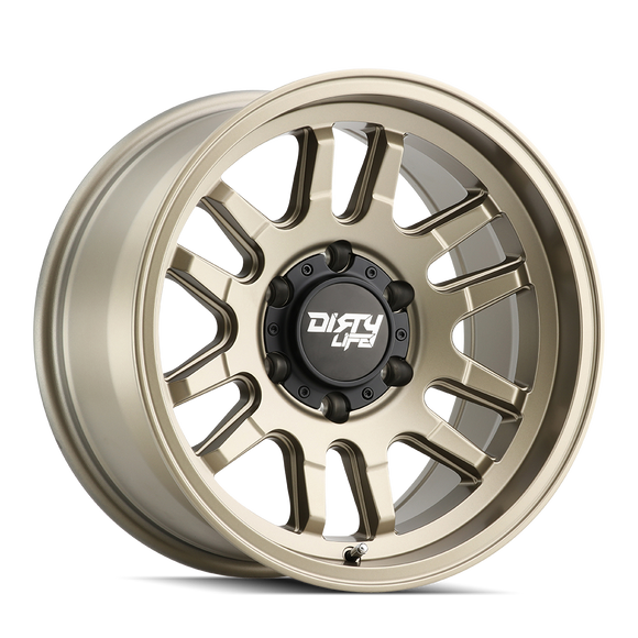 17x9 Dirty Life Canyon Satin Gold 6x135 ET0 CB87.1 Wheel Rim