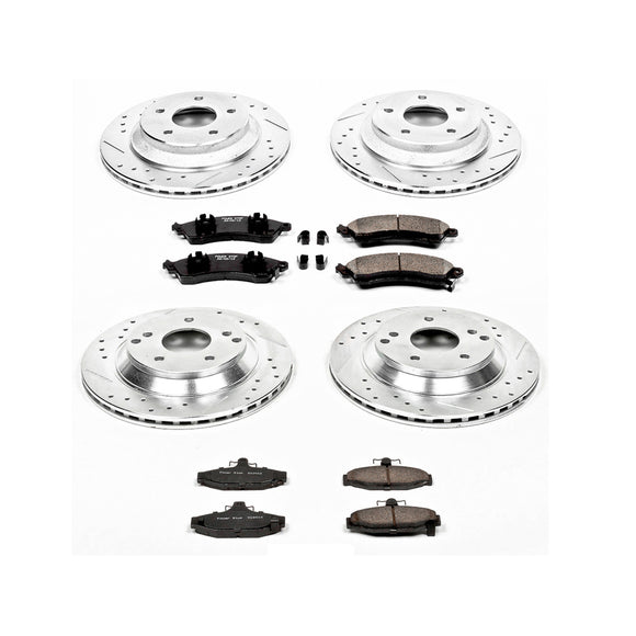 PowerStop Z23 Daily Driver Carbon-Fiber Ceramic Brake Pad and Drilled & Slotted