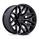 20x9 Fuel Off-Road Flux Gloss Black Brushed Face With Gray Tint 8x180 ET1 Wheel