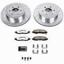 PowerStop Z36 Carbon-Fiber Ceramic Brake Pad with Drilled and Slotted Rotor Kit