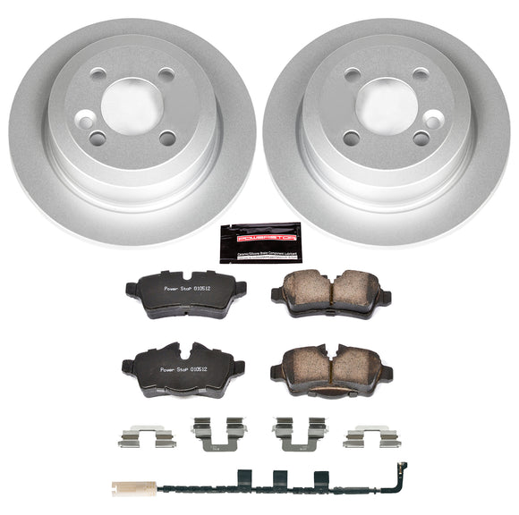 PowerStop Genuine Geomet Coated Rotor and Carbon-Fiber Ceramic Brake Pad Kit