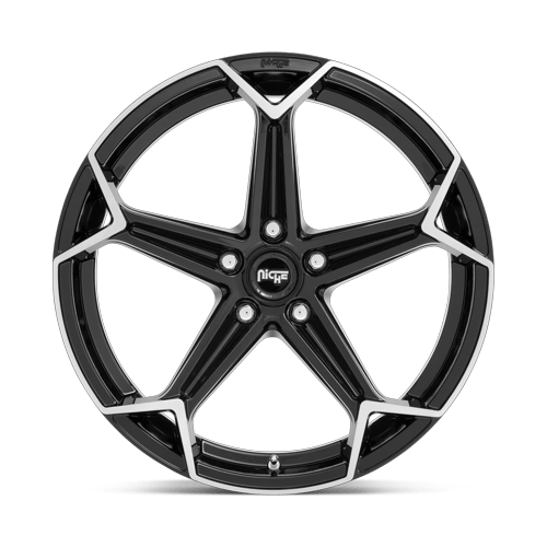 20X10.5 Niche N259 ARROW Gloss Black Brushed 5X112 ET27 wheel/rim