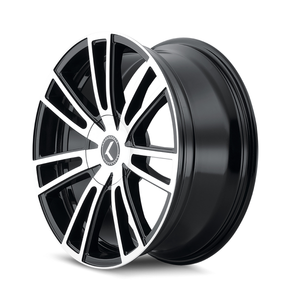 18x8 Kraze Spectra Gloss Black Machined 5x110 ET40 CB72.62 Wheel Rim