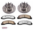 PowerStop Z36 Carbon-Fiber Ceramic Brake Pad with Drilled and Slotted Rotor Kit
