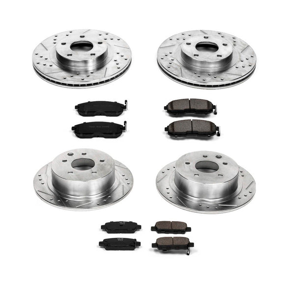 PowerStop Z23 Daily Driver Carbon-Fiber Ceramic Brake Pad and Drilled & Slotted