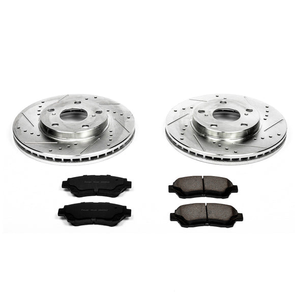 PowerStop Z23 Daily Driver Carbon-Fiber Ceramic Brake Pad and Drilled & Slotted