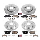PowerStop Z23 Daily Driver Carbon-Fiber Ceramic Brake Pad and Drilled & Slotted