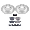 PowerStop Genuine Geomet Coated Rotor and Low-Dust Ceramic Brake Pad Kit