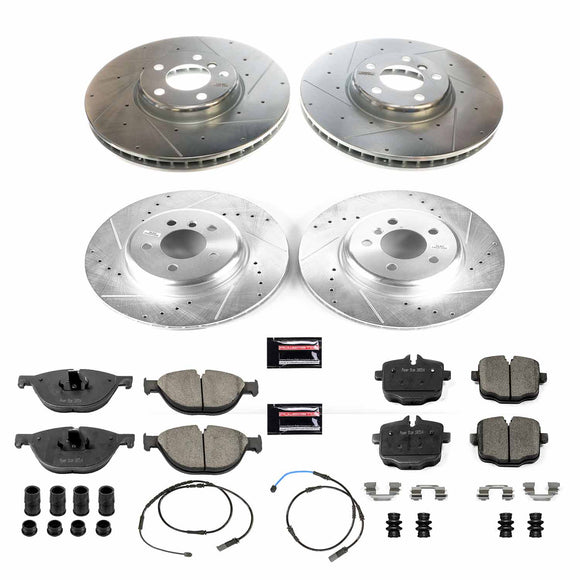 PowerStop Z23 Daily Driver Carbon-Fiber Ceramic Brake Pad and Drilled & Slotted