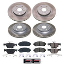 PowerStop Semi-Coated Rotor and Low-Dust Ceramic Brake Pad Kit