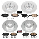 PowerStop Genuine Geomet Coated Rotor and Carbon-Fiber Ceramic Brake Pad Kit