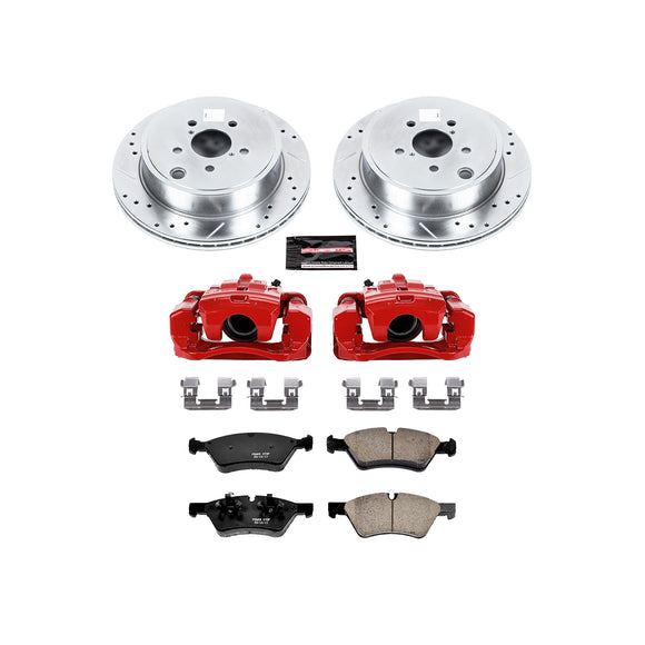 PowerStop Z23 Daily Driver Carbon-Fiber Ceramic Pads Drilled & Slotted Rotor & C