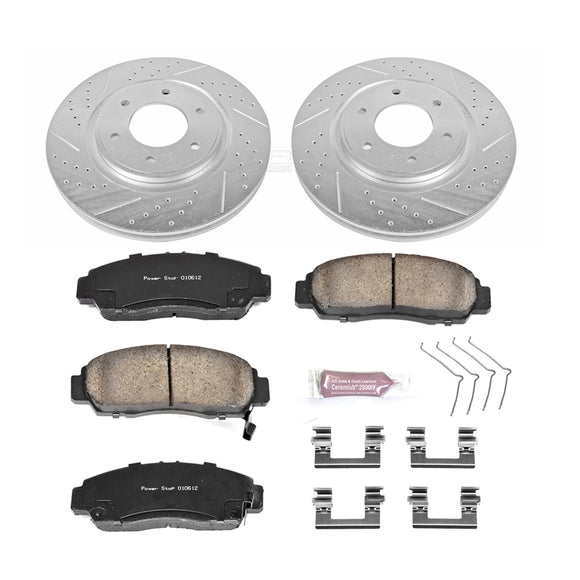 PowerStop Z23 Daily Driver Carbon-Fiber Ceramic Brake Pad and Drilled & Slotted