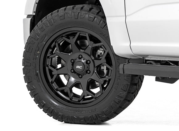 20x9 Rough Country 80 Series Semi Gloss Black 6x135 ET0 Wheel Rim