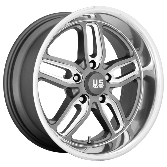 20X10 US Mag U129 CTEN Matte Gun Metal Milled 5X127 ET1 wheel/rim