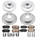 PowerStop Genuine Geomet Coated Rotor and Low-Dust Ceramic Brake Pad Kit