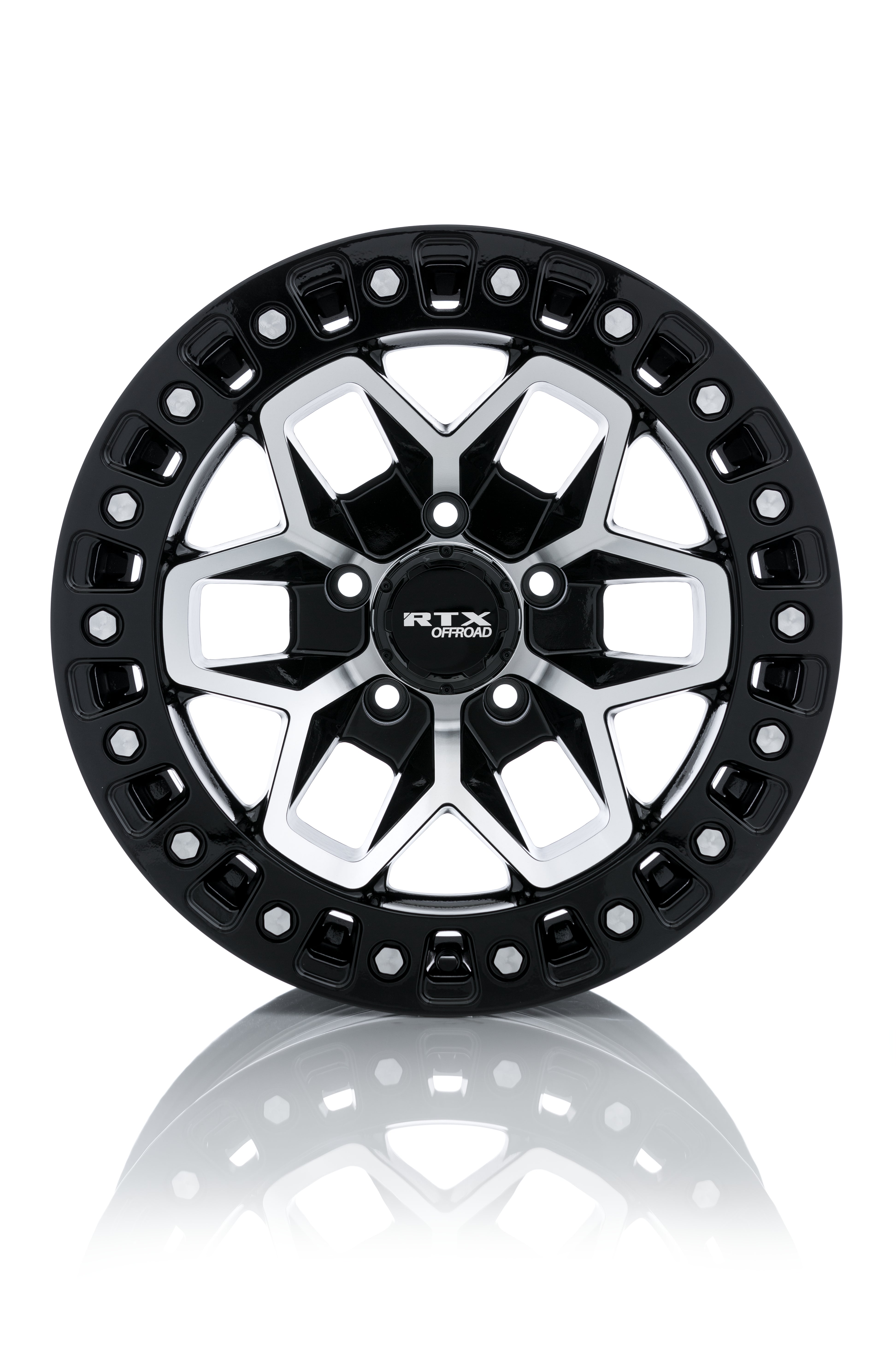 17x9 RTX Zion Black Machined 5x127 ET-15 wheel/rim