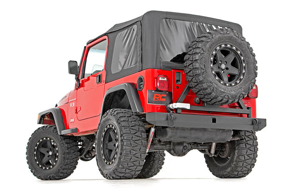 Rough Country Rear Bumper Tire Carrier For Jeep Wrangler TJ 4WD 1997- 2006