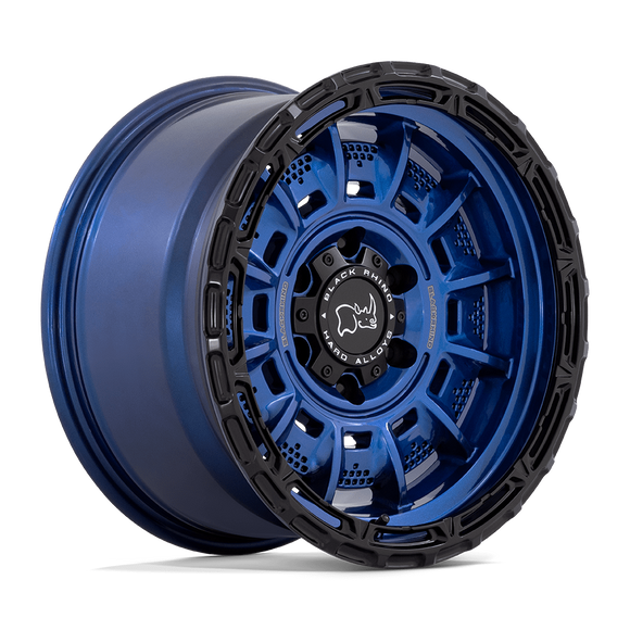 20x10 Black Rhino Legion Cobalt Blue Black Lip 8x180 ET-18.00 Wheel