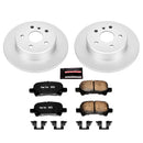 PowerStop Genuine Geomet Coated Rotor and Low-Dust Ceramic Brake Pad Kit