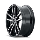 17x8 Kraze KR190 Lusso Gloss Black Machined 5x108 5x4.25 ET38 Wheel Rim