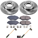 PowerStop OE Stock Replacement Low-Dust Ceramic Brake Pad and Rotor Kit