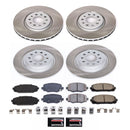 PowerStop Semi-Coated Rotor and Low-Dust Ceramic Brake Pad Kit