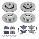 PowerStop OE Stock Replacement Low-Dust Ceramic Brake Pad and Rotor Kit