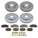 PowerStop Genuine Geomet Coated Rotor and Low-Dust Ceramic Brake Pad Kit