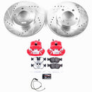 PowerStop Z26 Street Performance Ceramic Brake Pad, Drilled Slotted Rotor, and C