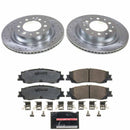 PowerStop Z36 Carbon-Fiber Ceramic Brake Pad with Drilled and Slotted Rotor Kit