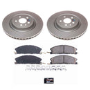 PowerStop Genuine Geomet Coated Rotor and Low-Dust Ceramic Brake Pad Kit