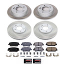 PowerStop Semi-Coated Rotor and Low-Dust Ceramic Brake Pad Kit