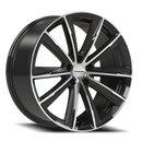 20x10.5 Vision 471 Splinter Gloss Black - Machined Wheel 5x112 ET30 CB66.56