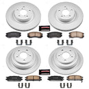 PowerStop Genuine Geomet Coated Rotor and Low-Dust Ceramic Brake Pad Kit