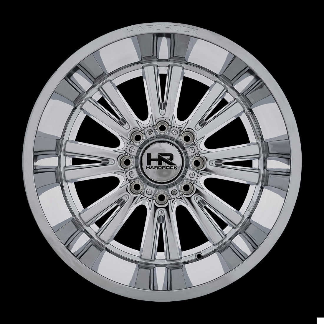 22x12 Hardrock Spine XPosed Chrome 8x180 ET-44 wheel/rim