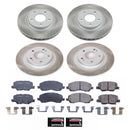 PowerStop Semi-Coated Rotor and Low-Dust Ceramic Brake Pad Kit