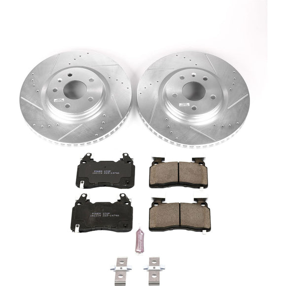 PowerStop Z23 Daily Driver Carbon-Fiber Ceramic Brake Pad and Drilled & Slotted