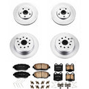 PowerStop Genuine Geomet Coated Rotor and Low-Dust Ceramic Brake Pad Kit
