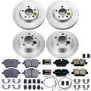 PowerStop Genuine Geomet Coated Rotor and Carbon-Fiber Ceramic Brake Pad Kit