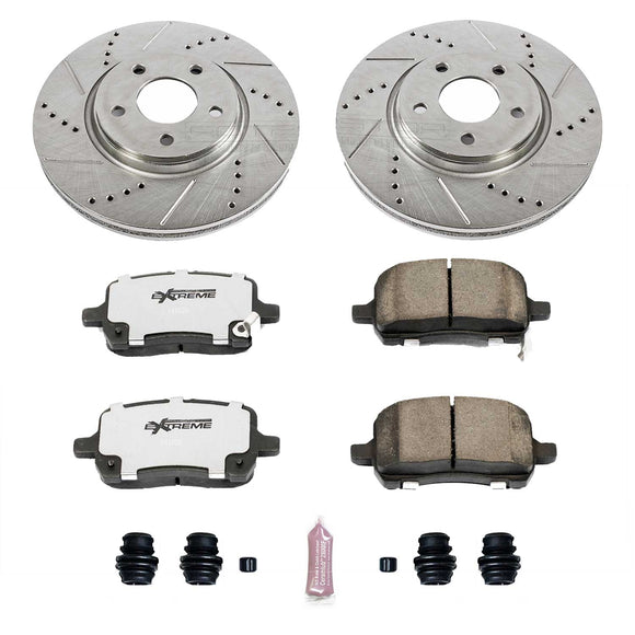 PowerStop Z26 Street Performance Ceramic Brake Pad and Drilled & Slotted Rotor K