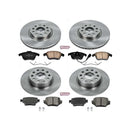 PowerStop OE Stock Replacement Low-Dust Ceramic Brake Pad and Rotor Kit